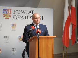 Konferencja prasowa Zarządu Powiatu Opatowskiego